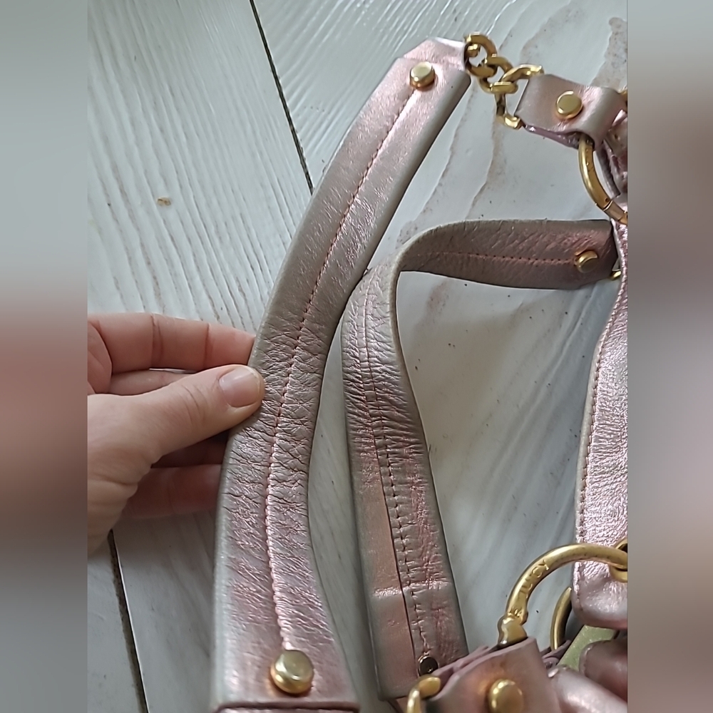 Juicy Couture Y2K Pink Metallic Handbag, Flaws - Picture 2 of 16